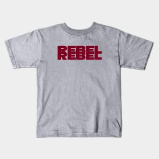 Rebel Rebel, burgundy Kids T-Shirt